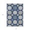 Homeroots 10' X 14' Navy Blue And Ivory Geometric Washable Indoor Outdoor Area Rug 593611 - alternate 4