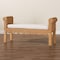Bali & Pari Reiko Scalloped Natural Rattan Accent Bench 259-14133-ZORO - alternate 4