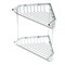 Gatco 2-Tier Corner Shower Basket, Chrome 1475 - alternate 1