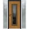 Vdomdoors Steel Door Ballucio 6644 Natural Oak 2 Side Exterior Windows Sidelites/ Entry Door Painted W12+36+1 BALLUCIO6644EXD-OAKW-W12+36+12xH80-RH-I - alternate 1
