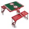 Picnic Time Family Of Brands Alabama Crimson Tide - Football Field - Picnic Table Portable Folding Table, Red 811-00-100-005-0 - alternate 1