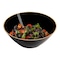 Smarty Had A Party 6 oz. Black with Gold Rim Organic Round Disposable Plastic Dessert Bowls (120 Bowls), 120PK 936-BG-CASE - alternate 7