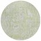 Homeroots 8' Artichoke Green And Fern Green Round Abstract Washable Indoor Outdoor Area Rug 588464 - alternate 5