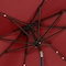 Villacera 9-Foot LED Outdoor Patio Umbrella with Solar Lights, Red 83-OUT5423 - alternate 5