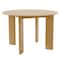 Homeroots 45" Beige Solid Wood Round Top Dining Table 712179 - alternate 1