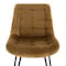 Elama 2 Piece Tufted Accent Chair in Brown with Metal Legs ELM-799-18-BRWN - alternate 4