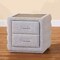 Baxton Studio Cadmus Modern Light Grey Channel-Tufted Fabric 2-Drawer Nightstand 254-13994-ZORO - alternate 4