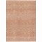 Homeroots 8' X 10' Salmon And Ivory Chevron Washable Indoor Outdoor Area Rug 612295 - alternate 2