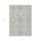 Homeroots 8' X 10' Gray Ivory And Gold Damask Washable Indoor Outdoor Area Rug 599421 - alternate 2