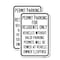 Signmission Permit Parking for Residents Only Vehicles Without Vali, 18'' X 24'', Heavy Gauge Aluminum, 2PK A-1824-2PACK-23329 - alternate 1