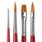 Da Vinci COSMOTOP-SPIN Watercolor Brushes, Synthetic, Assorted, 4 Brush Set in Black Cloth Carrying Bag VA-4064_0 - alternate 3