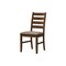Monarch Specialties Dining Chair, 38'' Height, Upholstered, Brown Fabric, Antique Cherry, Transitional, 2PK I 1355 - alternate 1