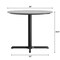 Flash Furniture 36" Round Tabletop, Seamless Surface Technology, Gray Faux Concrete, 30x30 Black Table Height X-Base ST-RD36-CMGY-T3030-GG - alternate 6
