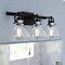 Vaxcel Ogden 3 Light Contemporary Black Bathroom Vanity Fixture Clear Glass W0418 - alternate 1