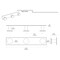 Gatco Glam All Modern Décor 11" Triple Robe Hook, Matte Black 1288MX - alternate 3