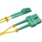 Sanoxy 3m/10ft OS2 LC to SC APC Duplex Corning High-Performance OS2 Duplex Single-Mode Fiber Optic Cable FB111-9203 - alternate 2