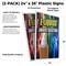 Signmission E-liquids Largest Selection, Plastic Signs Only 24 Inch x 36 Inch, Corrugated Plastic, 2PK CSB-2436-2PACK-E-liquidsLargestSelection - alternate 2