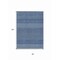 Homeroots 8' X 10' Navy Blue And Ivory Chevron Washable Indoor Outdoor Area Rug 612283 - alternate 3