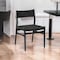 Homeroots Six Piece Brown and Black Round Dining Set with Four Chairs and Sideboard 571731 - alternate 3
