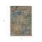 Homeroots 5' X 8' Denim Blue Beige And Copper Abstract Washable Indoor Outdoor Area Rug 630730 - alternate 4