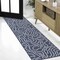 Jonathan Y Nolan Modern Coastal Organic Shapes Navy/Cream 2 ft. x 8 ft. Indoor/Outdoor Runner Rug TSN307A-28 - alternate 3