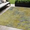 Homeroots 5' X 8' Gold Green And Gray Abstract Washable Indoor Outdoor Area Rug 603588 - alternate 1