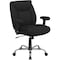Flash Furniture Hercules Task Office Chair, Black Back, 29 in W 29" L 42-3/4" H, Adjustable Padded, Fabric Seat GO-2073F-GG - alternate 1