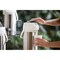 Service Ideas Airpot with Lever Lid, 3 Liter, Stainless Vacuum Insulated, Stainless/White CTAL30WHT - alternate 2