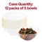 Smarty Had A Party 32 oz Clear with Gold Rim Organic Round Disposable Plastic Bowls 60 Bowls, 60PK 9332CLG-CASE - alternate 6