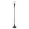 Homeroots 71" Black Torchiere Floor Lamp With Clear Seeded Glass Cone Shade 523337 - alternate 1