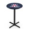 Holland Bar Stool Co 36" Blk Wrinkle Arizona Pub Table, 36" dia. Top L211B3636ArizUn - alternate 1