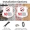 Signmission No Smoking Shield Sign No Smoking Eating, 6 inch X 6 inch, Plastic Sign, 2PK SHI-P-2PACK-6-400 - alternate 3