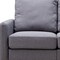 Homeroots Loft Gray 56in Round Arm Modular Loveseat 403591 - alternate 2