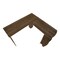 Homeroots 47" Brown Wood Corner Computer Desk 489890 - alternate 4