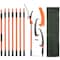 Vevor Manual Pole Saw Extendable Tree Pruner 7.3-27 ft Fiberglass Pole Scissors GZJDJZ-8m8 - alternate 1