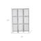 Homeroots 67" Gray Folding Three Panel Screen Room Divider 274877 - alternate 3