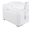 Homeroots White Italian Leather Power Reclining L Shaped Six Piece Corner Sectional With Console 544994 - alternate 4
