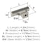 Amerock Status 2 inch (51mm) Length Satin Nickel Cabinet Knob, 10PK 10VMP36836G10 - alternate 2