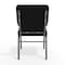 Flash Furniture Stacking Chair, Black Seat, Black Back, 19 1/4 in W 25 in L 33 1/4 in H, Armless, Fabric Seat FD-CH02185-SV-JP02-GG - alternate 4