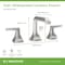 Symmons Oak Widespread Two-Handle Bathroom Faucet with Push Pop Drain Assembly (1.0 GPM) SLW5612STNPP - alternate 3