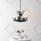 Jonathan Y Nelle 18" Adjustable Resin Antler 3-Light Dimmable LED Chandelier, Black JYL6304B - alternate 4