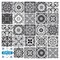 Homeroots 12" X 12" Shades of Black Mosaic Peel and Stick Removable Tiles 556421 - alternate 5