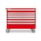 Tekton Rolling Tool Cabinet, 7 Drawer, Red, Steel, 48 in W x 27 in D x 41-1/2 in H OCL43200STM - alternate 3