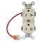 Leviton DplxRcptclOutlt, 20A, 125VAC, Almnd, Nyln M5362-1CT - alternate 1