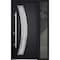 Vdomdoors Steel Door Deux 6500 Black Sidelight Exterior Window Stainless Inserts Single Modern Painted-W36+16 DEUX6500EXD-BLK-W36+16 x H80-Right-hand Inswing - alternate 2