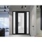 Vdomdoors Front Exterior Prehung FiberGlass Door Frosted Glass / Manux 8102 Matte Black / 2 Sidelight Exterio MANUX8102EXD-BLK-W12+36+12 x H80-LH - alternate 3