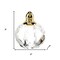 Homeroots Set of Two Clear And Gold Crystal Geometric Pepper Shakers 376098 - alternate 2
