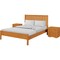Homeroots Three Piece Brown Solid Wood Bedroom Set 523677 - alternate 5