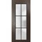Sartodoors Sliding Pocket Door with Frosted Tempered Glass Planum 2122 18x84 Solid Core Modern Interior PLANUM2122PD-CA-18 x 84 - alternate 1