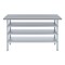 Amgood 18in D x 60in L Stainless Steel Table, Three Undershelves AMG WT-1860-3SH-Z - alternate 4